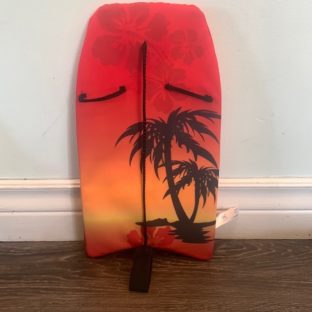 Build A Bear Bodyboard Sunset Design Palm Tree Surfing Accessory